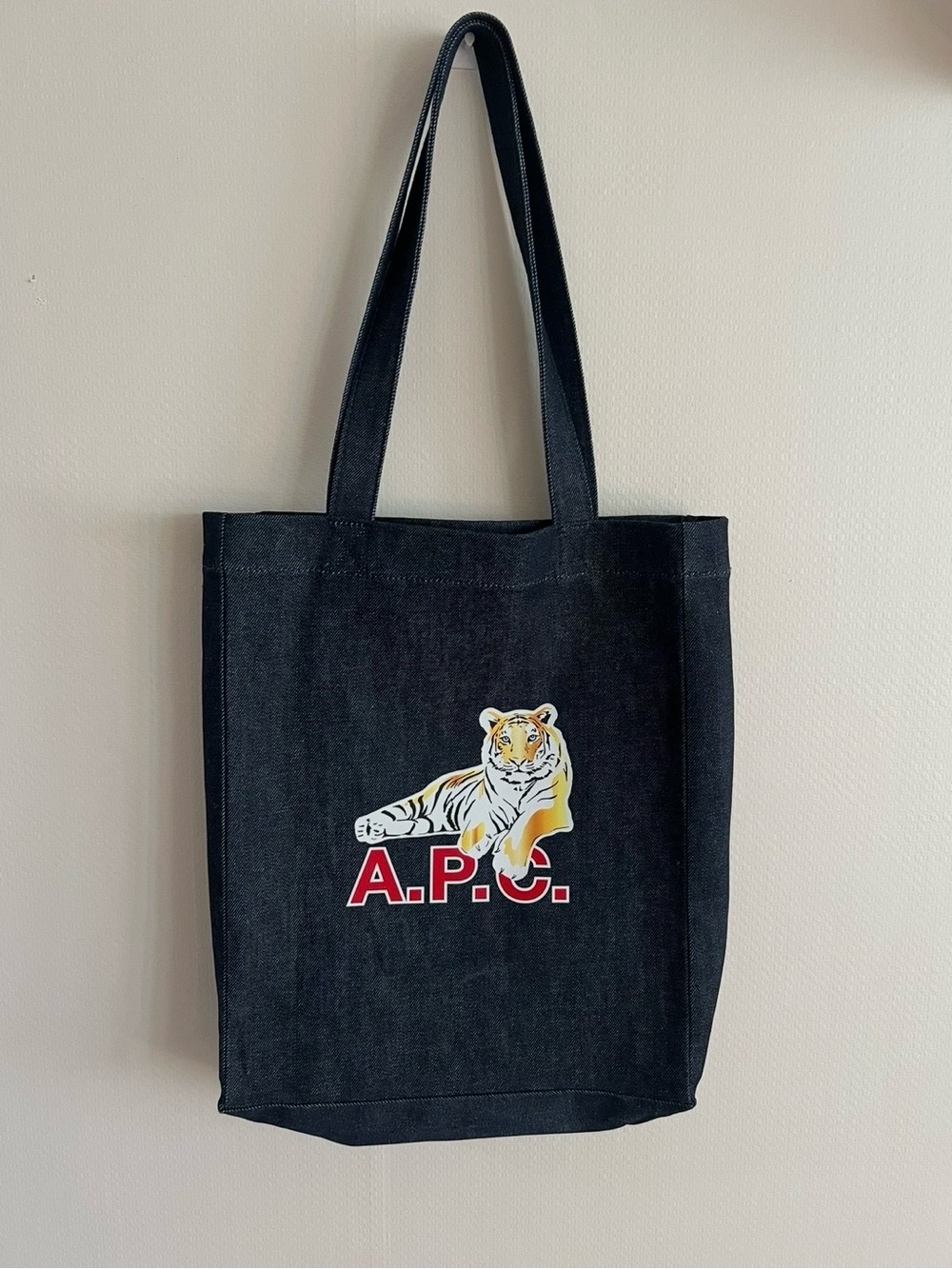 A.P.C. Tiger Denim Tote